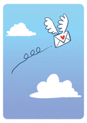 Lettre d'amour volante pour la f&ecirc;te des m&egrave;res